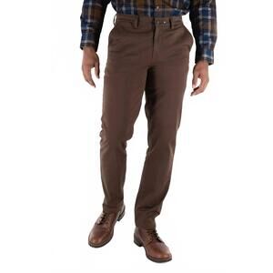 NEW DEVIL-DOG chino sateen twill pant in dark roast